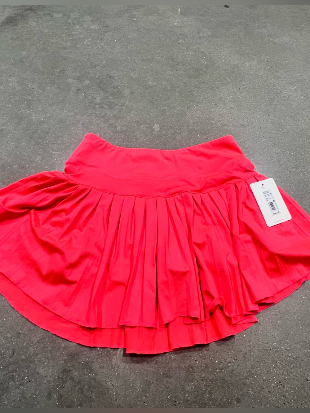 Gianni Bini Neon Coral Pleated Skort